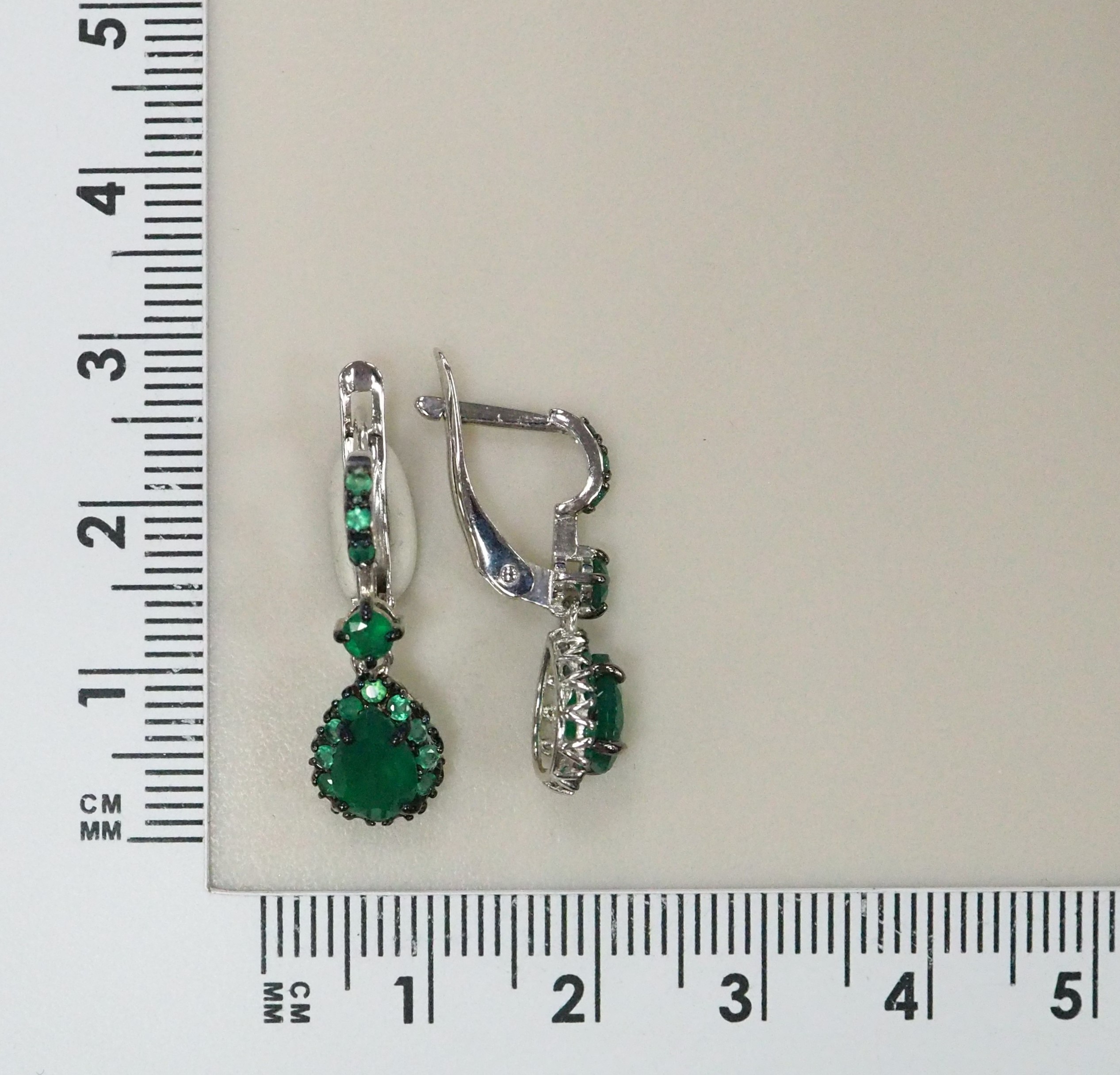 Серебряные серьги с агатами